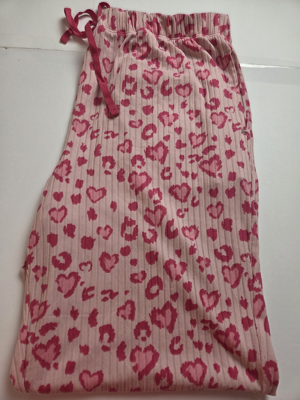 Cozy Pink Heart-Print Long-Sleeve Pajama Top - Picture 9 of 14